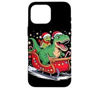 Natale Tartaruga Marina Slitta T-Rex Dinosauro Tartarughe Custodia per iPhone 16 Pro Max