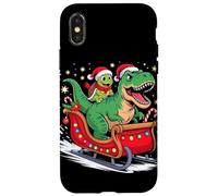 Natale Tartaruga Marina Slitta T-Rex Dinosauro Tartarughe Custodia per iPhone X/XS