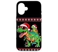 Natale Tartaruga Marina T-Rex Dinosauro Tartarughe Custodia per iPhone 16