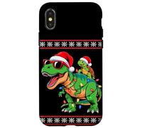 Natale Tartaruga Marina T-Rex Dinosauro Tartarughe Custodia per iPhone X/XS