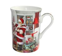 Natale Tazza Fine Porcellana Stoviglie Scatola Regalo - Babbo By Fire Design