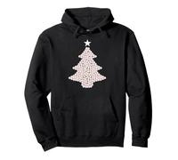 Natale Tema Baseball Amore Palle a Forma di Albero Felpa con Cappuccio