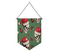 Natale Teschi banner da appendere con asta telescopica porta banner appeso decorazioni per feste per Festival & giorno speciale suministros para fiesta de a?o nuevo