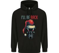 Natale Tornerò SCI-FI Divertente Xmas Uomo Felpa