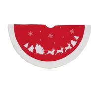 Natale Tradizionale Albero Gonna 90cm Completamente Foderato Red - Scegli Design