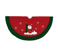 Natale Tradizionale Albero Gonna 90cm Rosso E Verde Babbo Natale Design