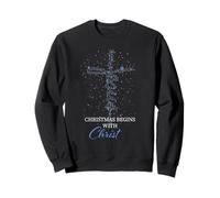 Natale - Tutto Inizia con Cristo Jesus Felpa