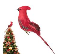 Natale Uccelli Per Albero Di Natale | Rosso Per Natale - Decorazioni Per Albero Con Design Clip,Per la Festa di, la Casa, il Giardino, la Corona, Vieni