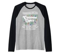 Natale Ufficio Coworker Come Le luci Non funzionano Luminoso Maglia con Maniche Raglan