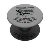Natale Ufficio Coworker come le luci non funzionano luminoso PopSockets PopGrip Adesivo