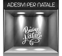 natale vetrofanie natalizie adesivo per vetrine buone feste a1080