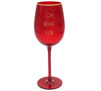 Natale Vino Vetro Rossa Con Oro Scritta Scelta Design