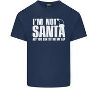 Natale You Can Sit On My Lap Divertente Uomo Cotone T-Shirt