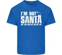 Natale You Can Sit On My Lap Divertente Uomo Cotone T-Shirt