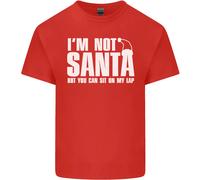 Natale You Can Sit On My Lap Divertente Uomo Cotone T-Shirt