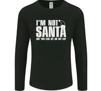 Natale You Can Sit On My Lap Divertente Uomo Maniche