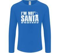 Natale You Can Sit On My Lap Divertente Uomo Maniche