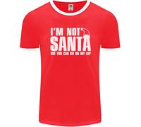Natale You Can Sit On My Lap Divertente Uomo Ringer Fotl