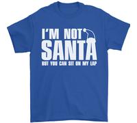 Natale You Can Sit On My Lap Divertente Uomo T-Shirt 100% Cotone