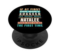 NATALEE Camicia Personalizzata Nome NATALEE Nome PopSockets PopGrip Adesivo