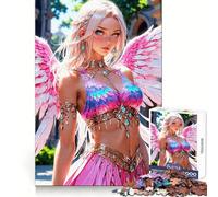 Natalia Splendido puzzle da 1000 pezzi con angelo anime per adolescenti, gioco stimolante, facile e rilassante, taglio preciso, (50x75cm)