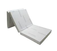 Natalia Spzoo Materasso pieghevole in 3 pezzi con anima in schiuma e fodera rimovibile (198x80x10 cm), Bianco (M1080BTR)