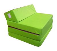 Natalia Spzoo Materasso pieghevole per ospiti 200 x 70 x 10 cm in diversi colori Microfibra (verde chiaro)