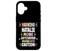 NATALIE Personalized Women's Gift Custom NATALIE Custodia per iPhone 16