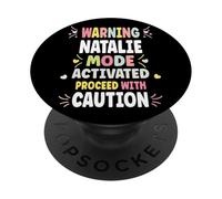 NATALIE Personalized Women's Gift Custom NATALIE PopSockets PopGrip Adesivo