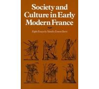 Natalie Zemon Davi Society and Culture in Early Modern Franc (Copertina rigida)