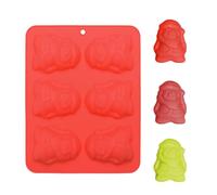 natalizi in silicone, 6 cavità, per biscotti fai da te, per panettieri , gelatine, fondenti, dessert, organizzatori di feste, cucina, principianti, scuola, eventi, pasticcerie