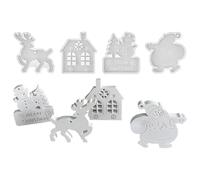 natalizi in silicone - Stampo riutilizzabile in resina e calcestruzzo, multiuso per gesso, fondente, argilla, durevoli per fai da te, per cucina, camini, bar, vacanze, Halloween