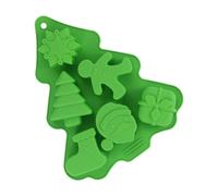 Natalizi in Silicone Strumento Riutilizzabile con Rilascio Facile per | in Silicone per Caramelle per Feste, Party in Casa, Cupcake, Cookie, Dessert, Budino di pan di verde