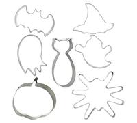 natalizi, Mini simpatico set di per taglierine per Halloween Natale, Biscotti divertenti Biscotti fondente da forno Cake Topper Strumenti di decorazione per