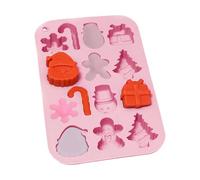 natalizi per cioccolatini, 14 cavità, antiaderenti, in silicone, forme natalizie, per artigianato, pasticceria, torte, cibo, caramelle, sapone e biscotti