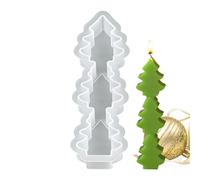 Natalizi per Resina | Stampo a 3 Cavità con Babbo Natale Albero Alce | Attrezzatura per Artigiani per Cera Sapone Gesso Argilla Cioccolato | Decorazioni per la Casa Progetti Artistici Dolci
