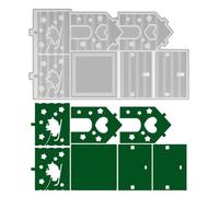 Natalizi - Stampo Epoxy Casa Puzzle Natale - Stampo Antiaderente per Creare Lampade con Gesso Pasta di Zucchero | Feste Compleanno Matrimonio Soggiorno Camera Ufficio