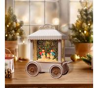 Natalizia con , Carillon Da Tavolo con 8 Canzoni, Glitter Natalizi per