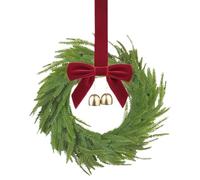 natalizia - natalizia finta vegetazione, campanelli e fiocchi decorativi verdi, elemento di accento stagionale per porte, finestre, mensole del caminetto, centrotavola per portico,