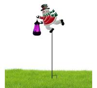 natalizie a energia solare per esterni, lanterna a LED colorata a prova di pioggia e neve, per esterni, per familiari, amici, vacanze, sentieri invernali, prato, cortile, balcone