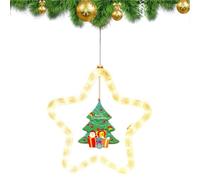 natalizie a forma di stella, decorazione per esterni con silhouette a | Luci natalizie a forma di stella, decorazione per esterni con silhouette a LED, fornisce un'atmosfera festiva
