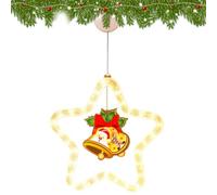 natalizie a forma di stella, impermeabili, a forma di stella | Luci a LED a forma di stella per finestra, decorazione natalizia per porta d'ingresso, interni ed esterni, feste di Natale
