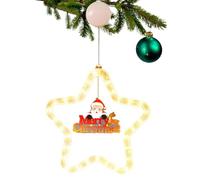 natalizie a forma di stella, impermeabili, a forma di stella | Luci a LED a forma di stella per finestra, decorazione natalizia per porta d'ingresso, interni ed esterni, feste di Natale
