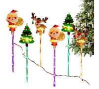 Natalizie a Picchetto per Vialetti Decorazioni Luminose Impermeabili Per | da Giardino Per balconi terrazze paesaggio e patio durante le festività