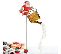 Natalizie Ad Energia Solare - Impermeabile Babbo Natale - Natalizie Lanterne Decorative Per Esterni - Per Giardino Cortile Sentiero Passaggio Patio Portico Paesaggio Decorazioni Per Prato