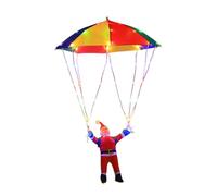 Natalizie LED Decorative Con Babbo Natale In Paracadute A Stringa