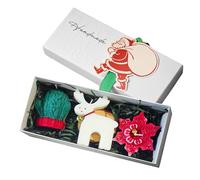 natalizie - Set di decorazioni per aromaterapia in di soia, profumate a lunga durata, fragranza pulita, atmosfera funzione per gli amici, regalo decorativo per la casa