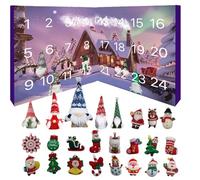 natalizio 2024, 2024, calendario per conto alla rovescia con di peluche, decorazione natalizia per 24 giorni (5 gnomi + 19 bambole)