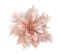 Natalizio Artificiale 18cm per decorazione Natalizio Artificiale(champagne) | realistico, tessuto e plastica, 18x18cm, per e ghirlanda, luce brillante