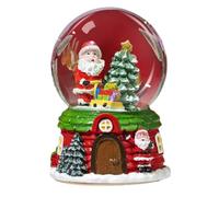 Natalizio Neve Globe Musicale - Carillon 12 cm di Illuminazione, Buon Materiale | Palloncini d'Acqua in Resina Musicale con facilità, Babbo Natale Deer Snow Globe per la tavola